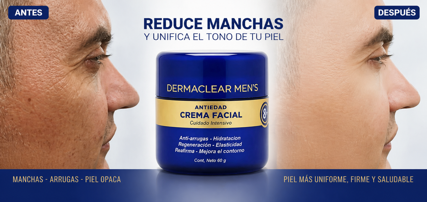Crema Facial Masculina Dermaclear Mens ¡En Oferta!